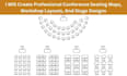 create professional conference seating maps, workshop layouts, and stage designs