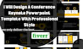 design a conference keynote powerpoint template with professional style