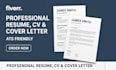 professionally redesign your ats CV, resume and cover letter