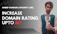 increase ahref domain rating DR of website up to 80