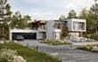 redesign 3d building, villa render, mansion, pool, patio, balcony, landscape,cgi