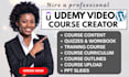 create elearning training video ppt instructional design udemy video course