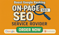 do complete onpage SEO optimization to google rankings