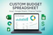 do budget spreadsheet excel spreadsheet google sheets finance tracker for etsy