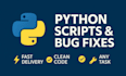 write custom python scripts for automation, web scraping, and data processing