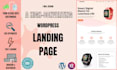 design a high converting wordpress landing page with elementor
