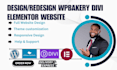 design, redesign and customize wordpress websites with wpbakery, divi, elementor