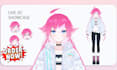 3d vtuber avater, live 2d vtuber character, face rig vrchat vriod model streams