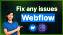 fix your webflow website template, design, and responsive issues