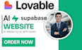 build lovable ai website lovable apps supabase saas website