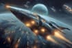 make a sci fi spaceship art