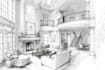draw interior sketch and architectural designs