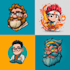 create awesome vector cartoon character mascot logo