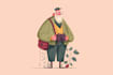 draw flat vector character design