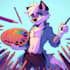 draw anime art style furry characters