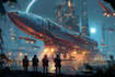 do custom spaceship sci fi steampunk nft