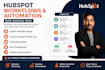 set up hubspot workflows, automation and CRM management