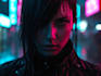 draw cyberpunk portrait illustration
