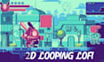 do 2d retro 8bit pixel art character looping lofi animation animated gif