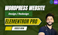 develop woocommerce wordpress website with elementor pro