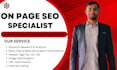 do on page SEO and optimise your website