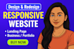 create a modern, responsive, and SEO friendly website design