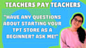 help you start selling resources on teachers pay teachers