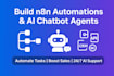 build n8n and make ai agents business chatbot whatsapp chat ai