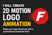 create professional animated motion logo for your brand