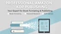 be your expert amazon KDP book publishing