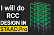 do rcc structural design and load analysis in staad pro