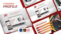 create a professional company profile with stunning mockups