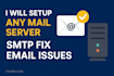 setup,  configure mail server, SMTP, mailcow, mailwizz, fix email deliverability
