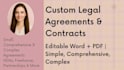 create ndas, service agreements, saas contracts, and legal documents