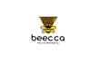 design natural beekeeping small business logo