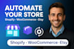 automate your shopify or woocommerce store using makecom