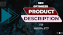 write product listing description with seo optimization