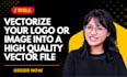 vectorize your logo or image into a high quality vector file