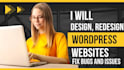 design, redesign and fix wordpress website errors and bugs
