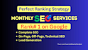 provide complete monthly SEO service with on page, off page and technical