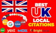create best UK local citations from brightlocal and verified sources