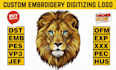 do custom embroidery digitizing design for logo and images