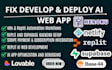 fix code deploy mvp replit app lovable ai mvp web app netlify v0 vercel supabase