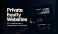setup private equity firm website, reits, vcs, angel investors, syndicates sites