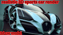 create realistic 3d car model, cgi car animation and cinematic vehicle render