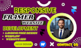 develop responsive framer website, landing page, figma to framer, webflow site