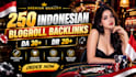 provide 250 indonesian blogroll backlinks with da,DR 50