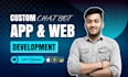 do website design or mobile app development web to app as full stack developer