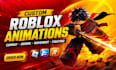 create custom roblox combat, sword, movement and fighting animation