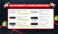 solve shopify theme license issue in just second